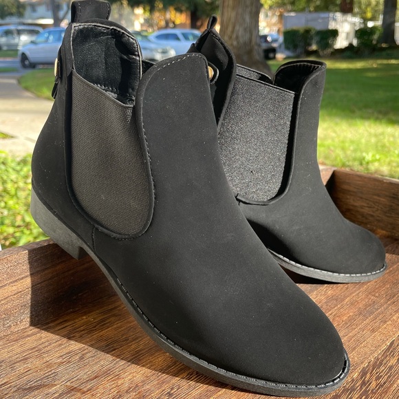 Black Ankle Boots Women’s Size 8 - Picture 5 of 14